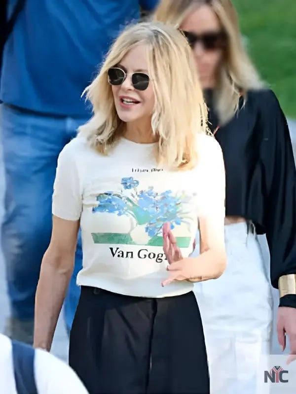 Meg Ryan Madrid 2025 White T-Shirt NYC Jackets