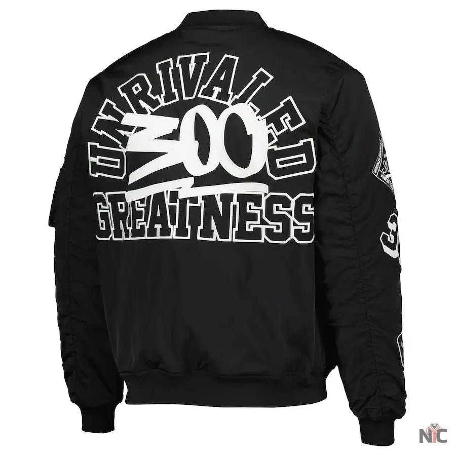 Men’s Black UFC 300 Full-Zip Bomber Jacket NYC Jackets
