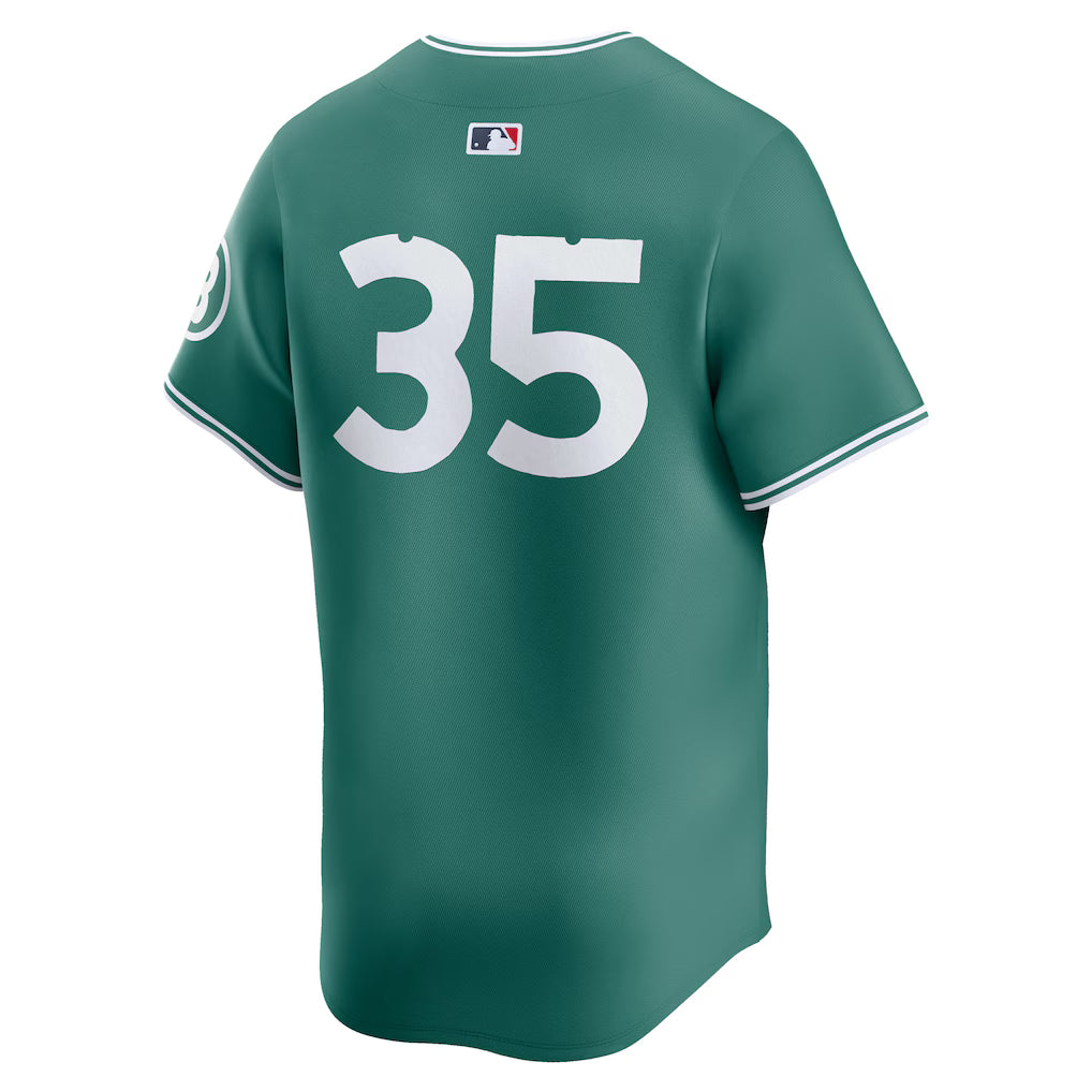 Men’s Boston Red Sox Garrett Crochet Nike Green 2025 Jersey NYC Jackets