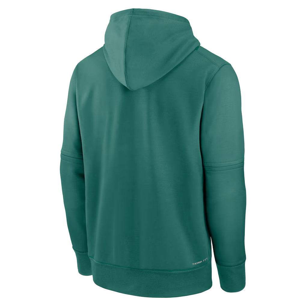 Men’s Boston Red Sox Nike Green 2025 Pullover Hoodie NYC Jackets