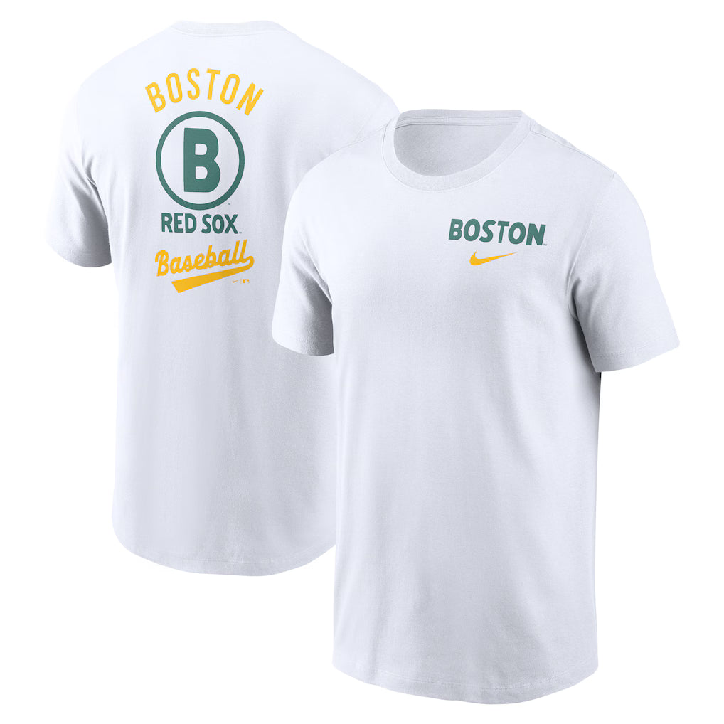 Men’s Boston Red Sox Nike White 2025 T-Shirt NYC Jackets