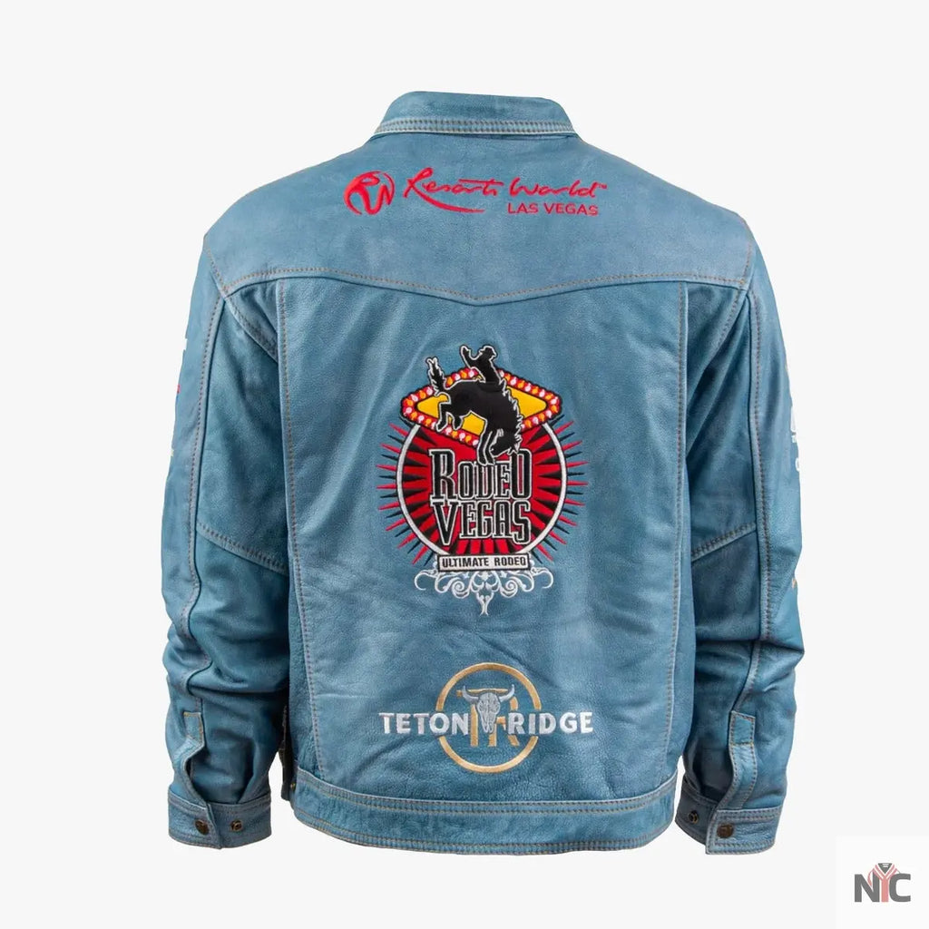 Men’s Rodeo Vegas Leather Jacket NYC Jackets