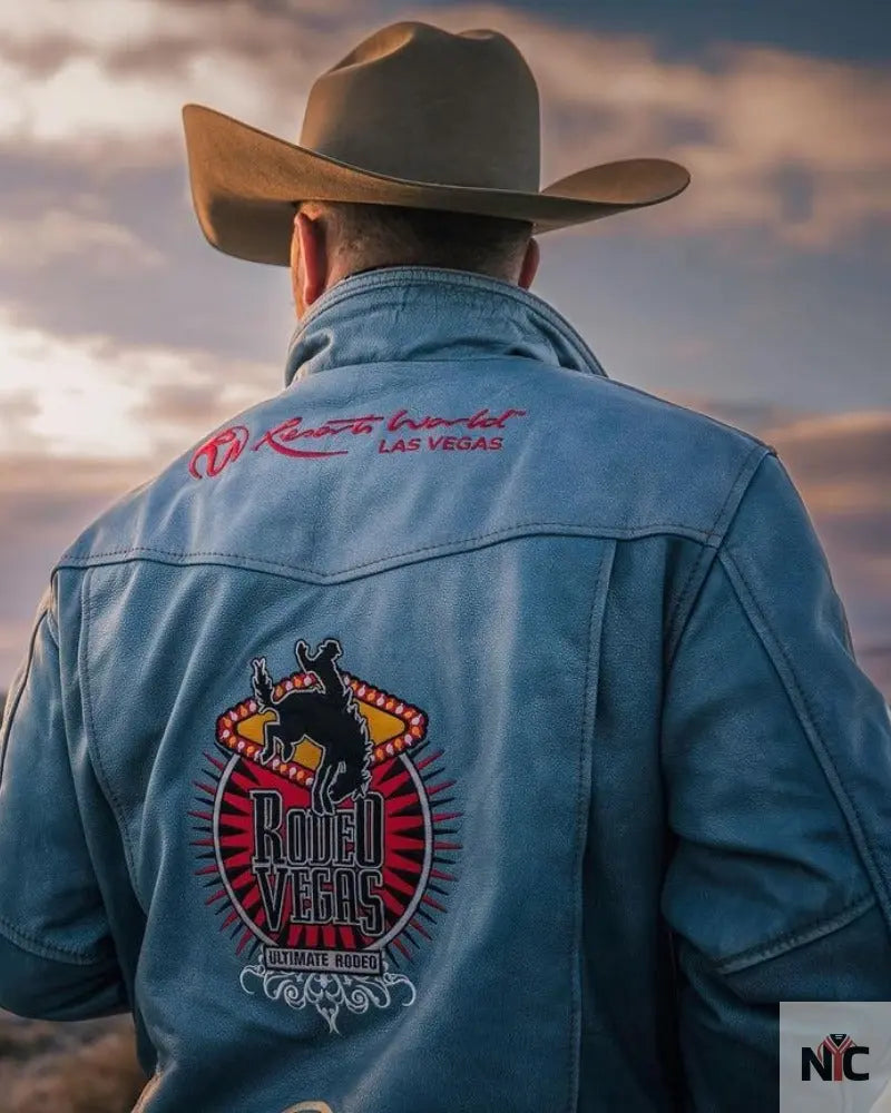 Men’s Rodeo Vegas Leather Jacket NYC Jackets