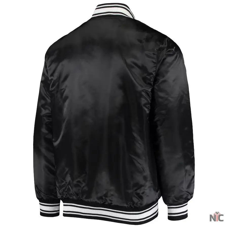 Men’s Starter Black Detroit Lions Locker Room Varsity Jacket NYC Jackets