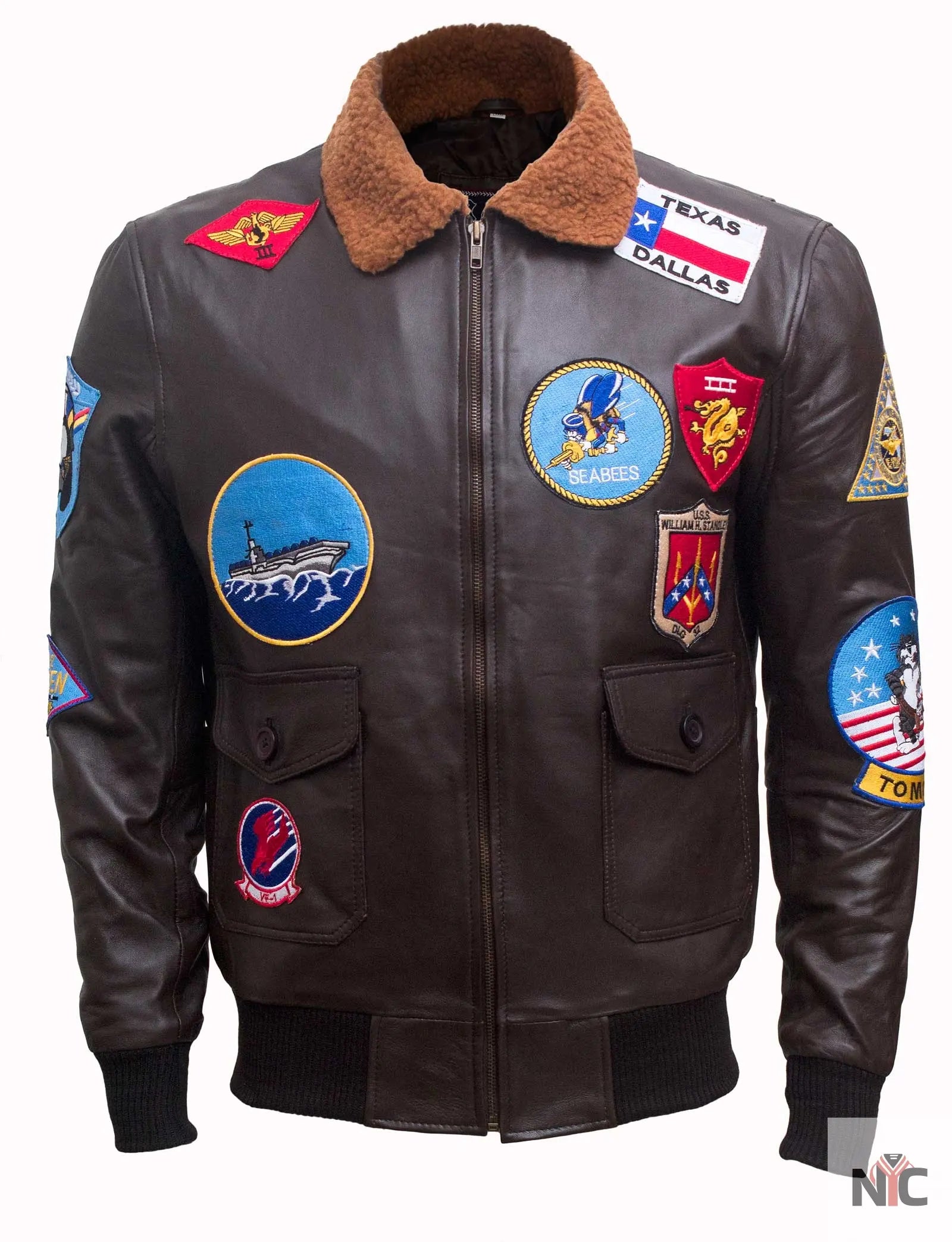 Men’s Top Gun Tom Cruise Leather Jacket NYC Jackets
