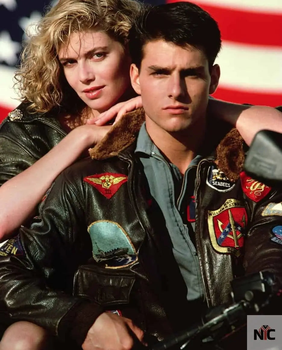 Men’s Top Gun Tom Cruise Leather Jacket NYC Jackets