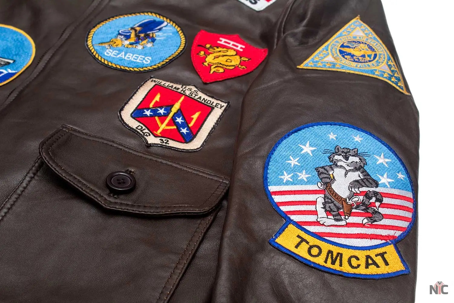 Men’s Top Gun Tom Cruise Leather Jacket NYC Jackets
