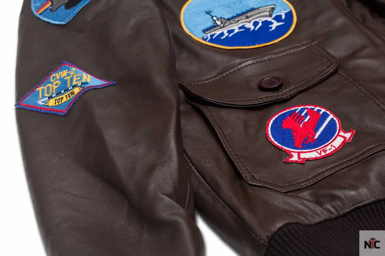 Men’s Top Gun Tom Cruise Leather Jacket NYC Jackets