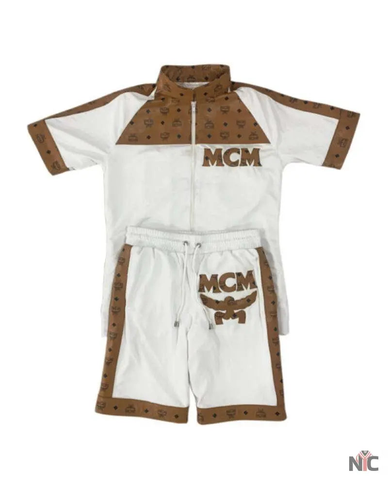 Men’s Vintage MCM Dapper Dan Mesh Short Suit NYC Jackets