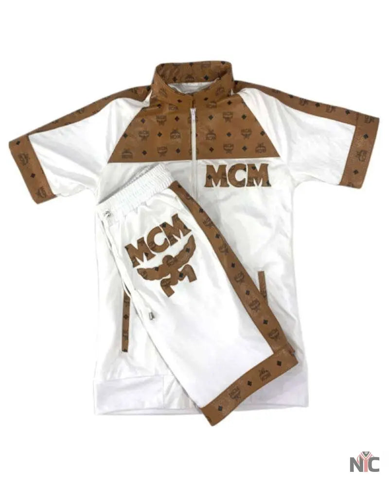 Men’s Vintage MCM Dapper Dan Mesh Short Suit NYC Jackets