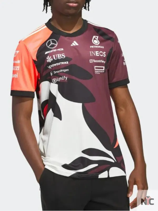 Mercedes-AMG F1 2025 Miami GP Dark Red Jersey NYC Jackets