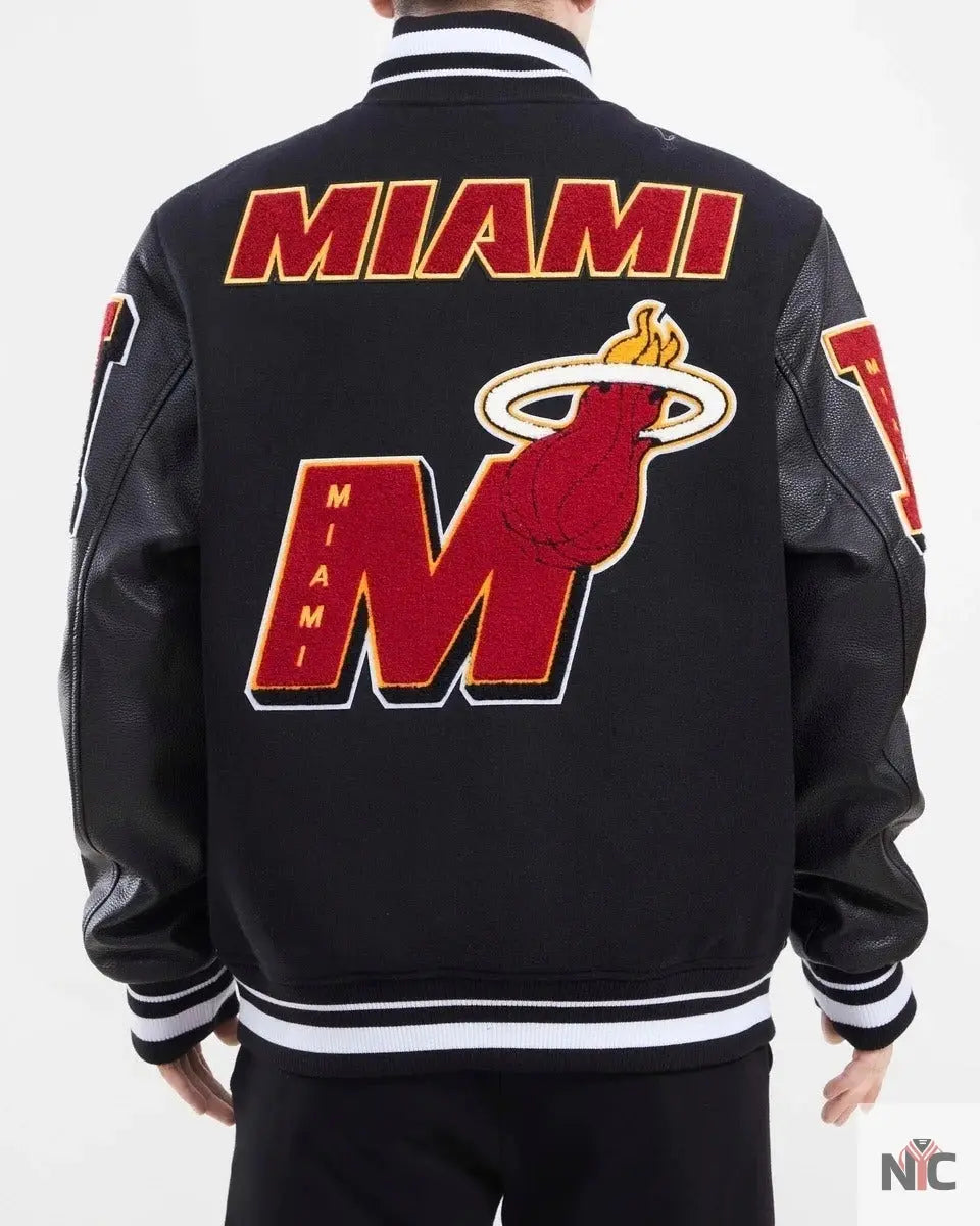 Miami Heat Mash Up Varsity Jacket NYC Jackets