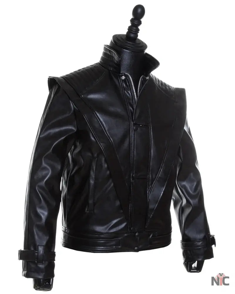 Michael Jackson Black Leather Thriller Jacket NYC Jackets