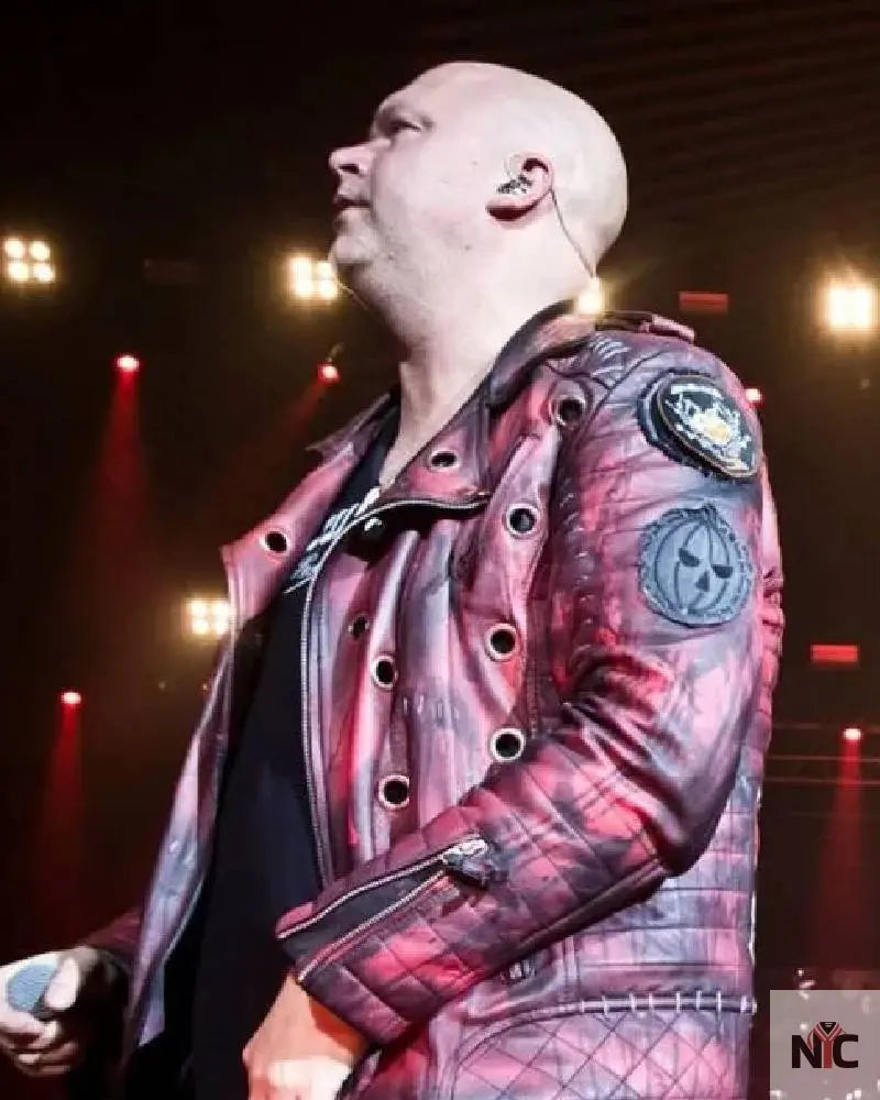 Michael Kiske Halloween Music Festival Red Leather Jacket NYC Jackets