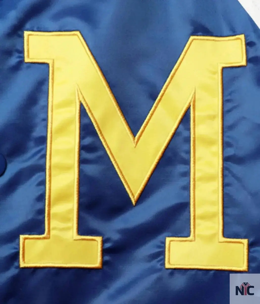Milwaukee Brewers Tri-Color Full-Snap Satin Jacket NYC Jackets