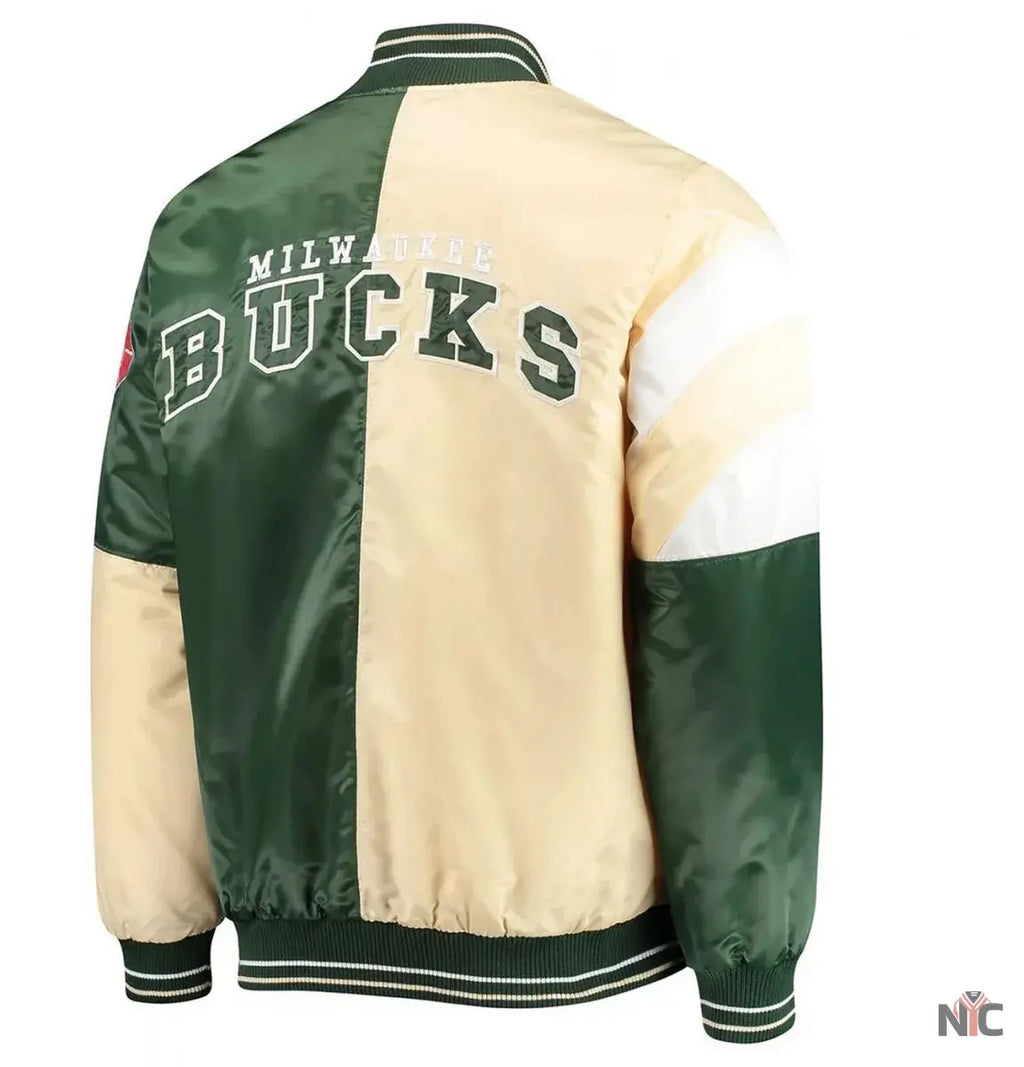 Milwaukee Bucks 75th Anniversary Leader Color Block Jacket NYC Jackets