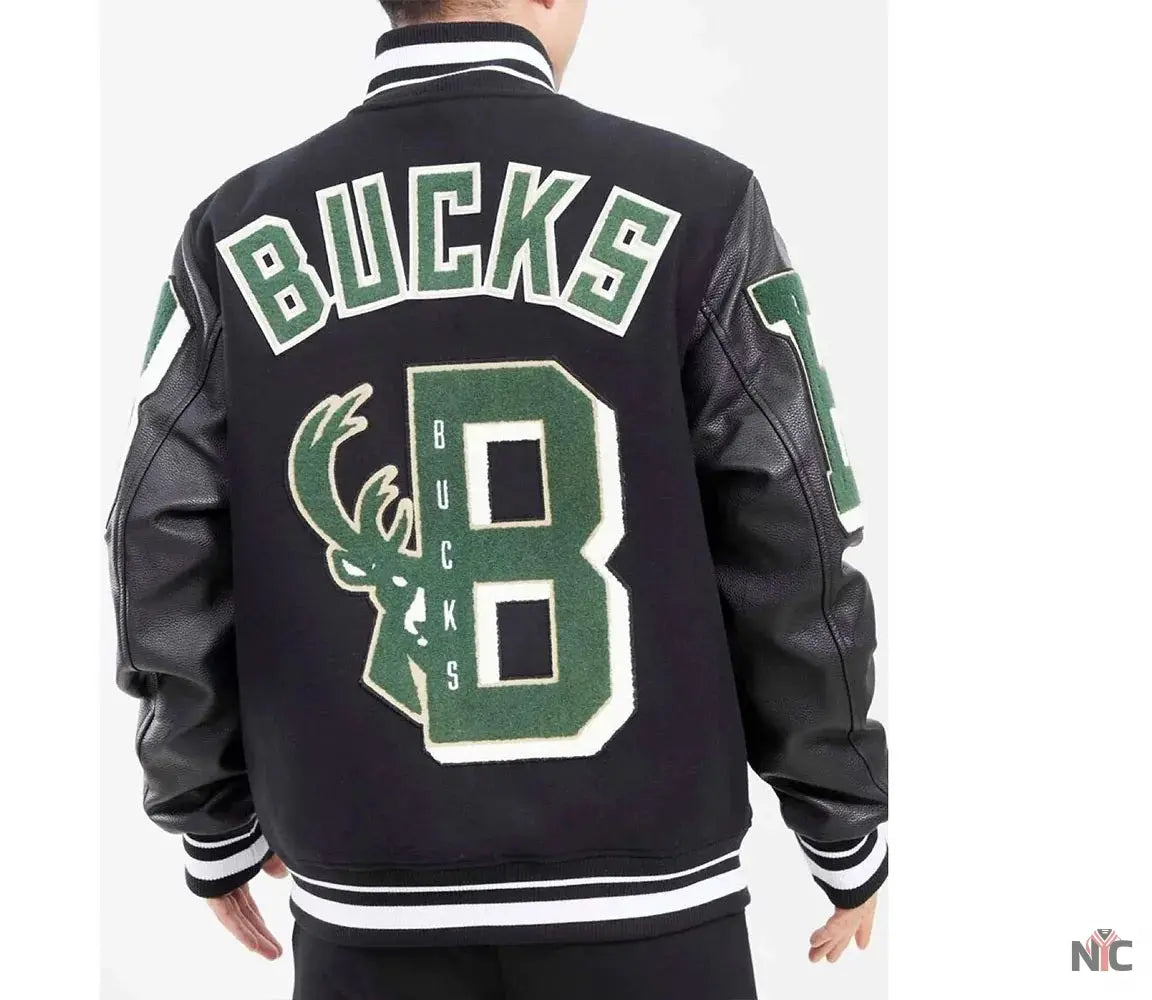 Milwaukee Bucks Mashup Varsity Jacket NYC Jackets