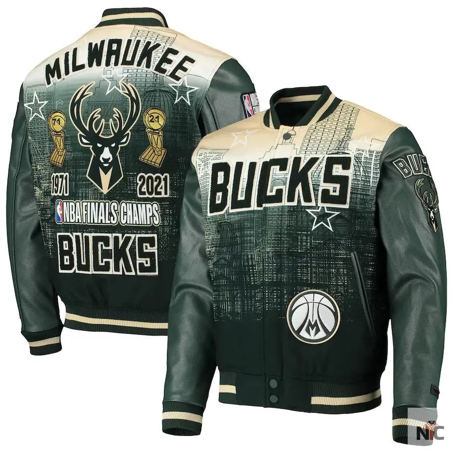 Milwaukee Bucks NBA Finals Champs Varsity Jacket NYC Jackets