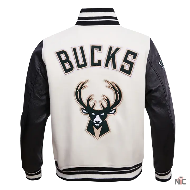 Milwaukee Bucks Retro Classic Rib Wool Varsity Jacket NYC Jackets