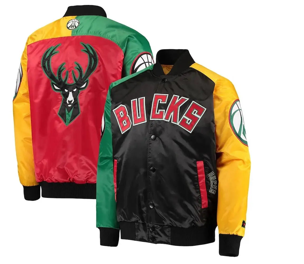 Milwaukee Bucks Ty Mopkins Satin Jacket NYC Jackets
