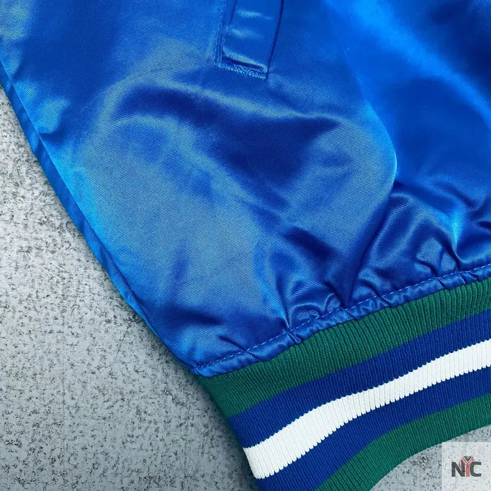 Minnesota Timberwolves 90’s Blue Satin Jacket NYC Jackets