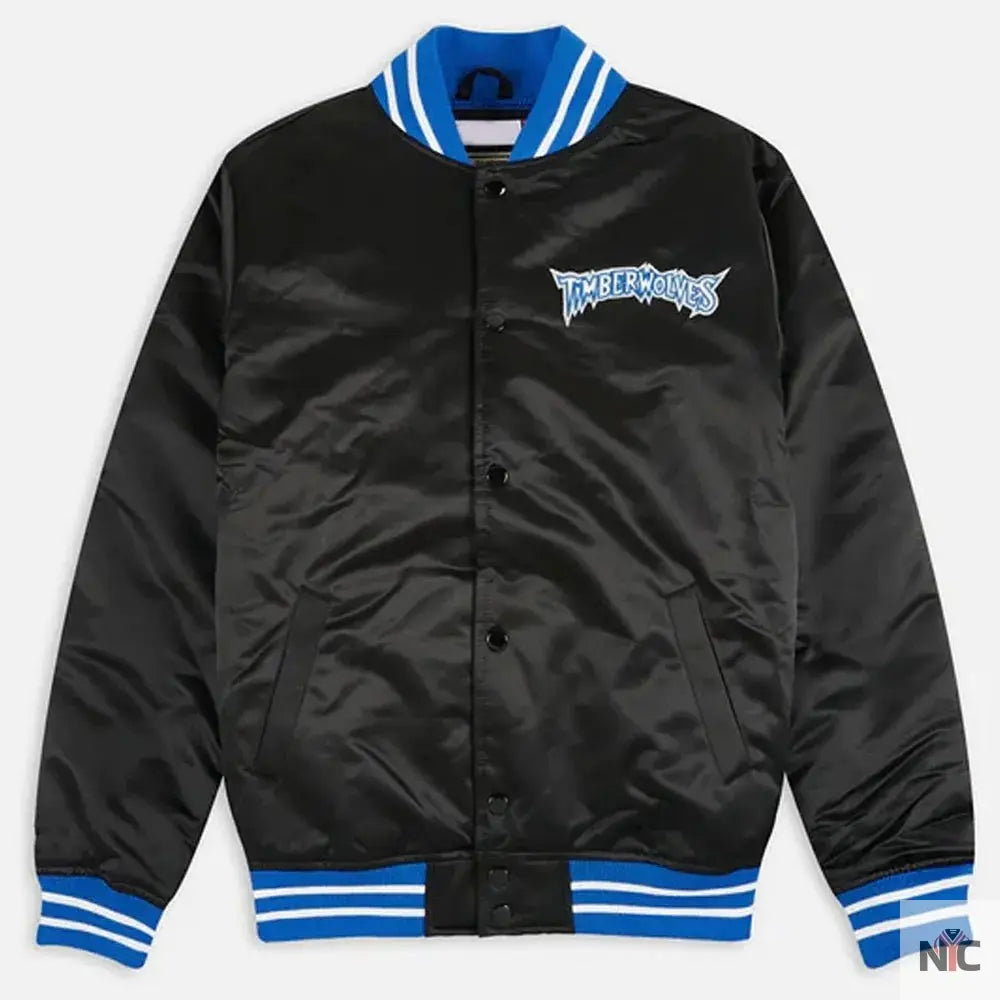 Minnesota Timberwolves Heavyweight Satin Jacket NYC Jackets