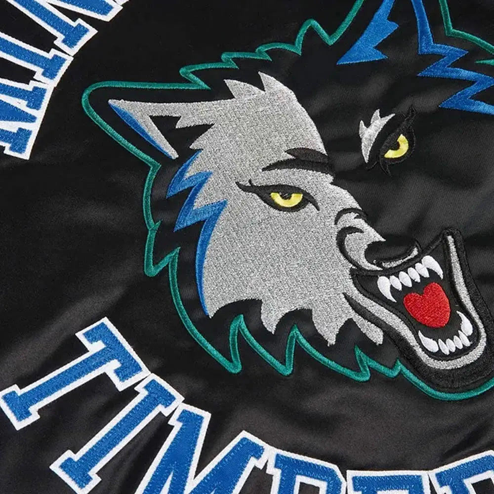 Minnesota Timberwolves Heavyweight Satin Jacket NYC Jackets