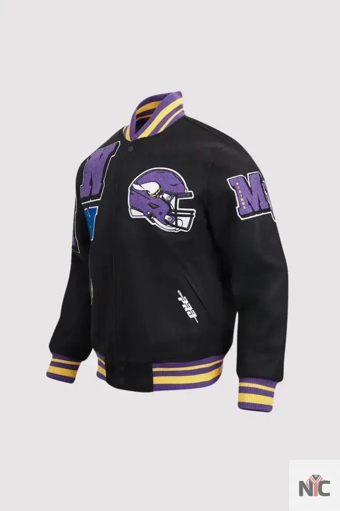 Minnesota Vikings Pro Standard Mashup Varsity Jacket NYC Jackets
