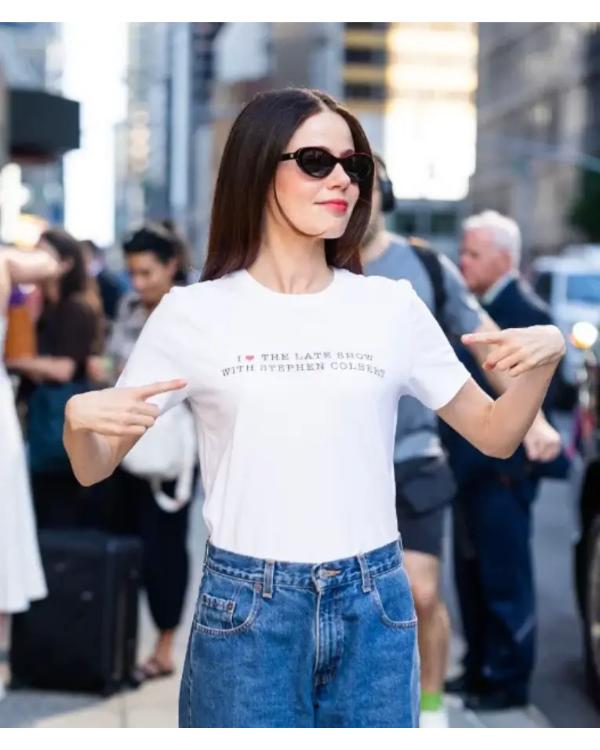 Molly Gordon I Love The Late Show with Stephen Colbert T-Shirt NYC Jackets