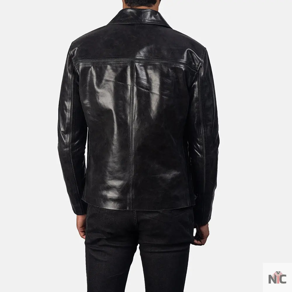 Mystical Black Leather Jacket NYC Jackets