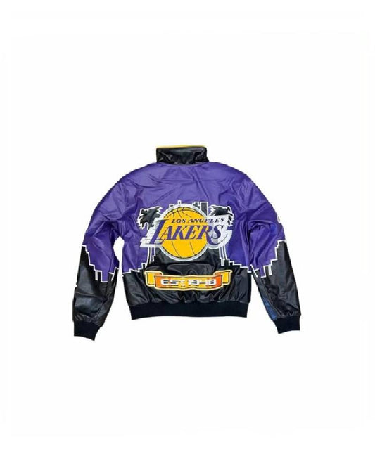 NBA LA Lakers Jeff Hamilton Leather Jacket