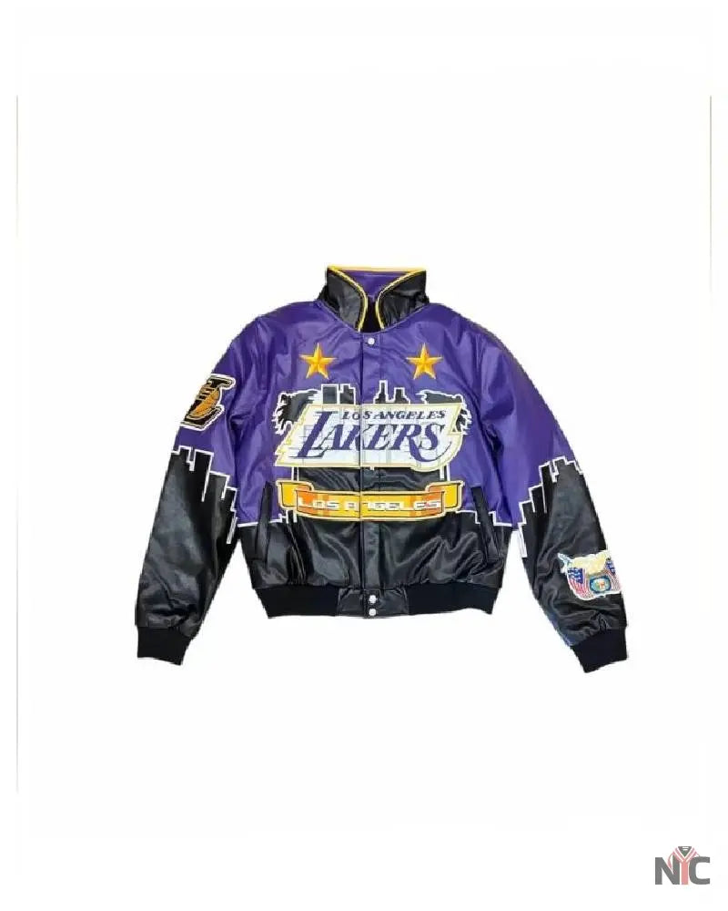 NBA LA Lakers Jeff Hamilton Leather Jacket NYC Jackets