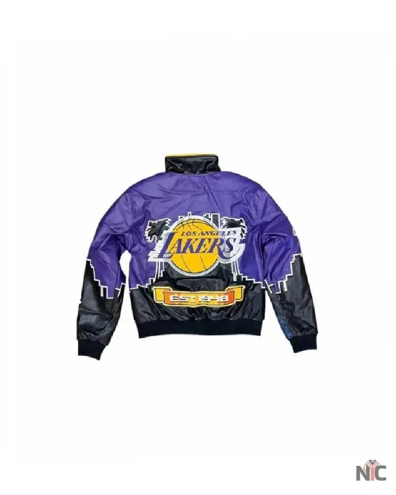 NBA LA Lakers Jeff Hamilton Leather Jacket NYC Jackets