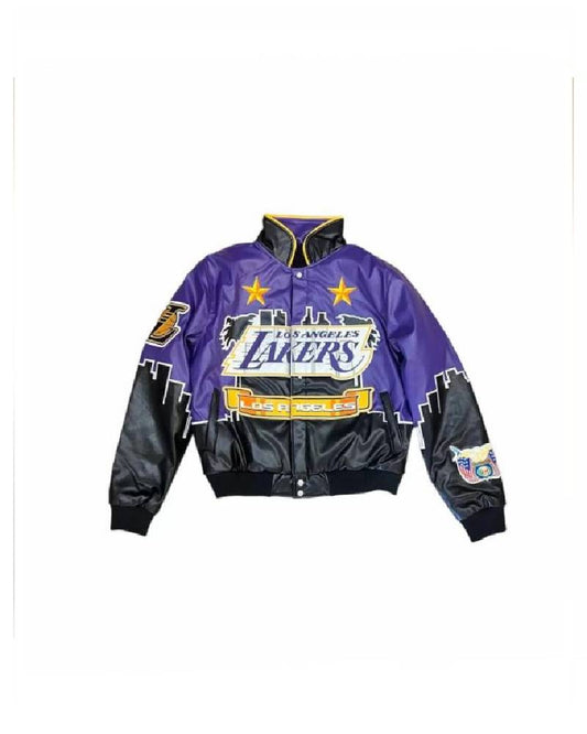 NBA LA Lakers Jeff Hamilton Leather Jacket
