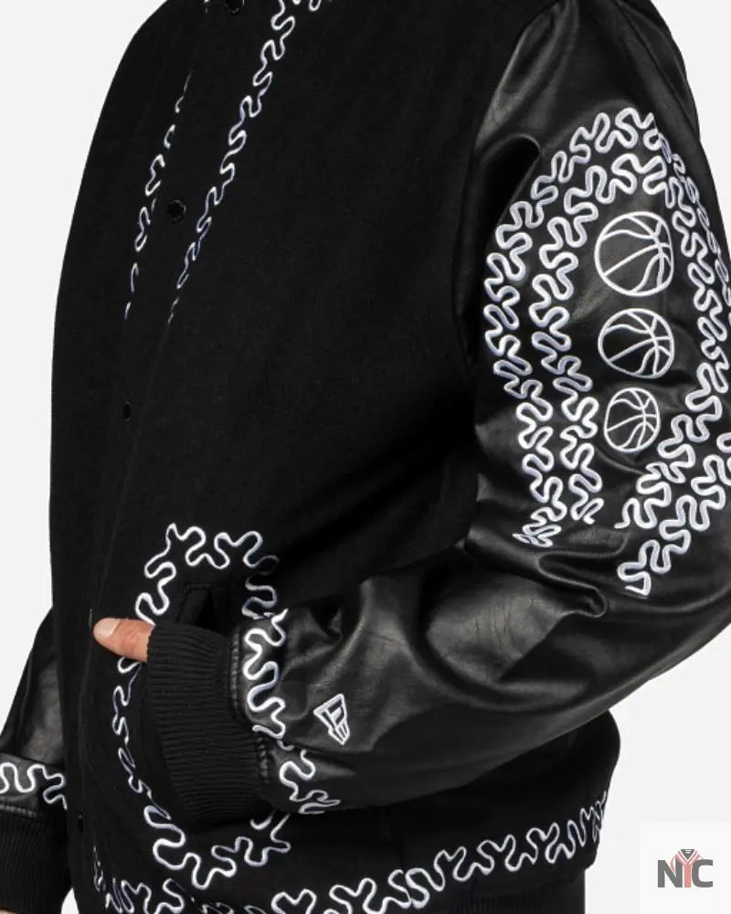 NBA Mexico City Game 2024 Varsity Jacket NYC Jackets