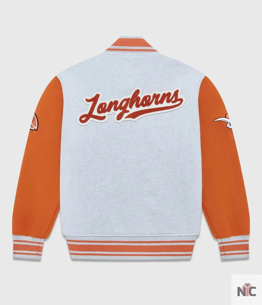 NCAA OVO Texas Longhorns Varsity Jacket NYC Jackets