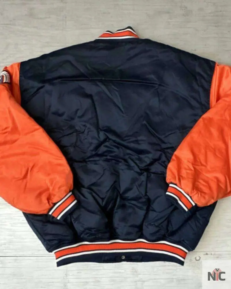 NCAA University Of Illinois Satin Jacket NYC Jackets