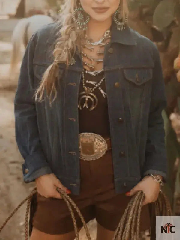 NFR Las Vegas 2024 Bronc Brothers Denim Jacket NYC Jackets