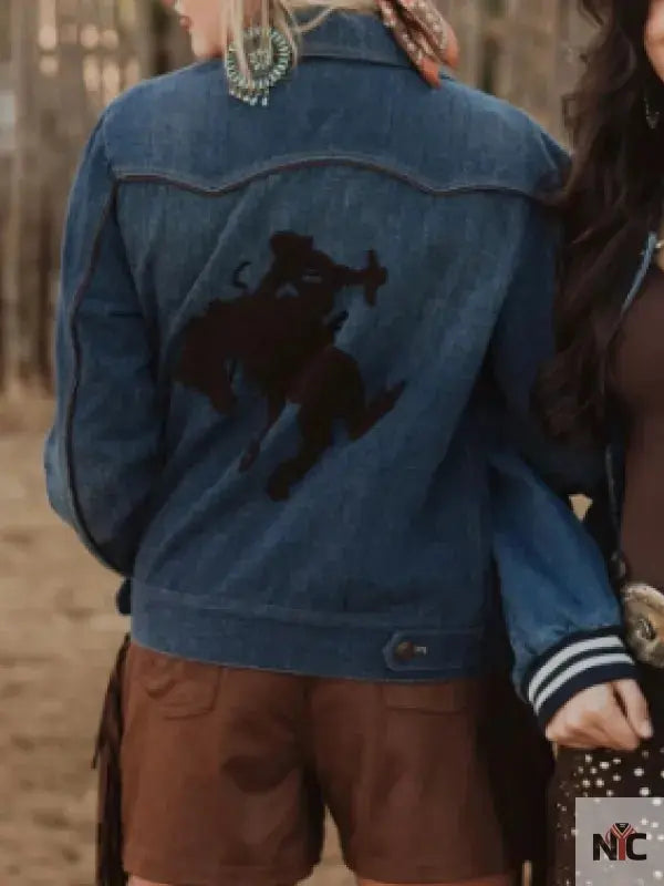 NFR Las Vegas 2024 Bronc Brothers Denim Jacket NYC Jackets