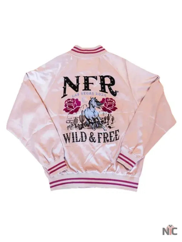NFR Las Vegas 2024 Wild & Free Varsity Jacket NYC Jackets