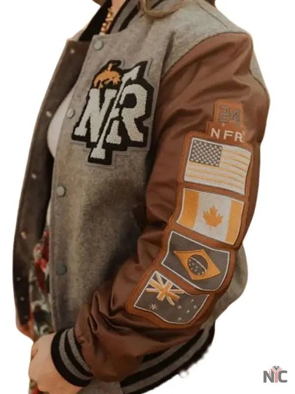 NFR Rodeo Las Vegas 2024 Varsity Bomber Jacket NYC Jackets