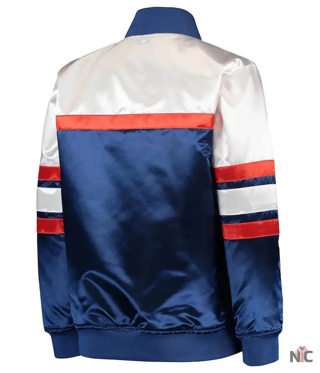 NY Knicks Hardwood Classics Blue White Jacket NYC Jackets