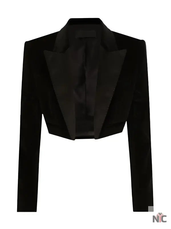 Netflix Tudum 2025 Sofia Carson Cropped Velvet Blazer NYC Jackets