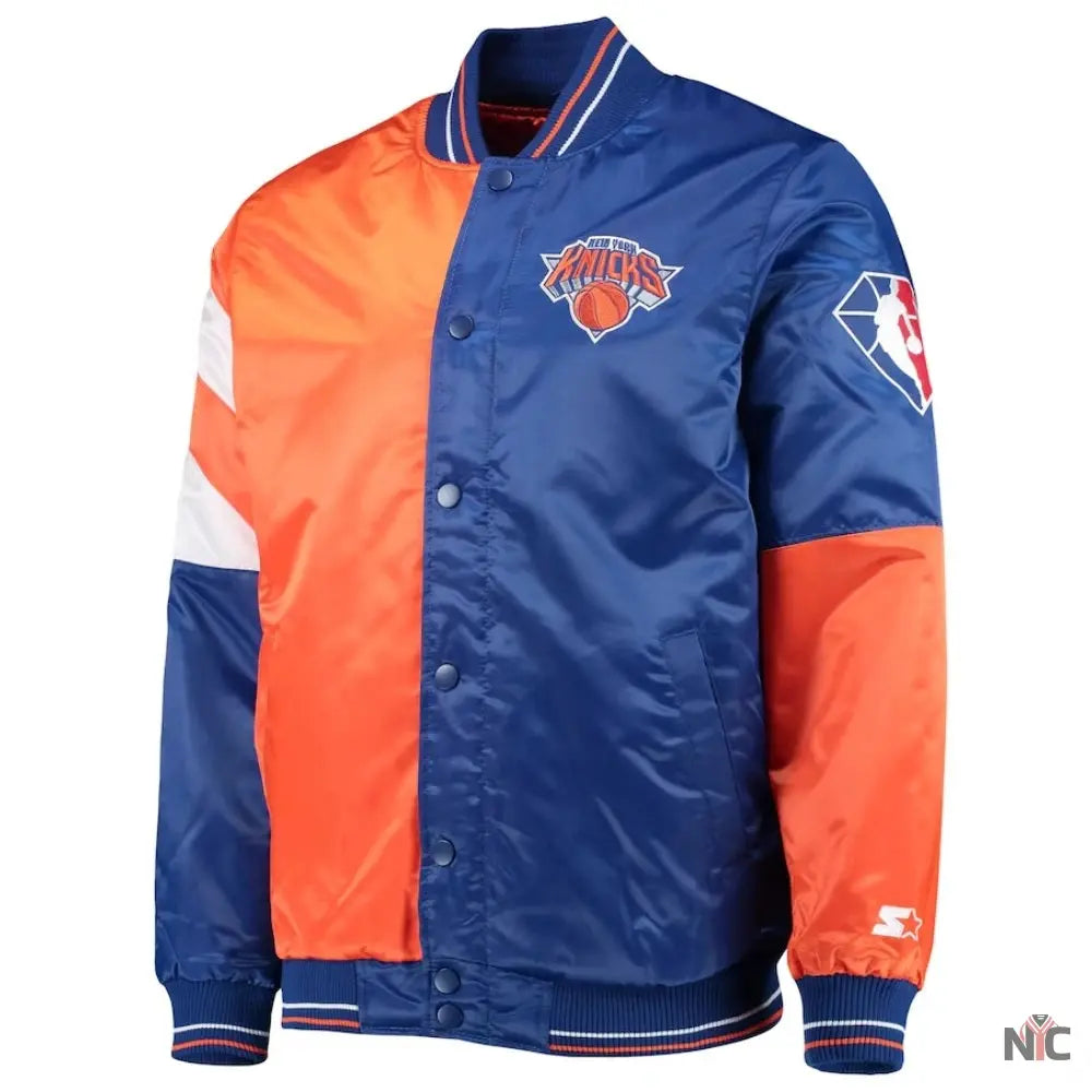 New York Knicks 75th Anniversary Leader Color Block Jacket NYC Jackets