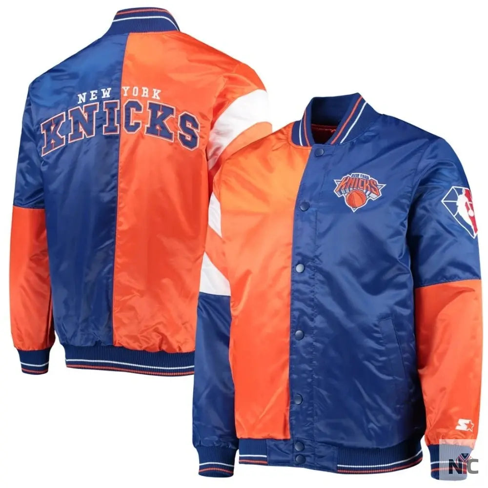 New York Knicks 75th Anniversary Leader Color Block Jacket NYC Jackets