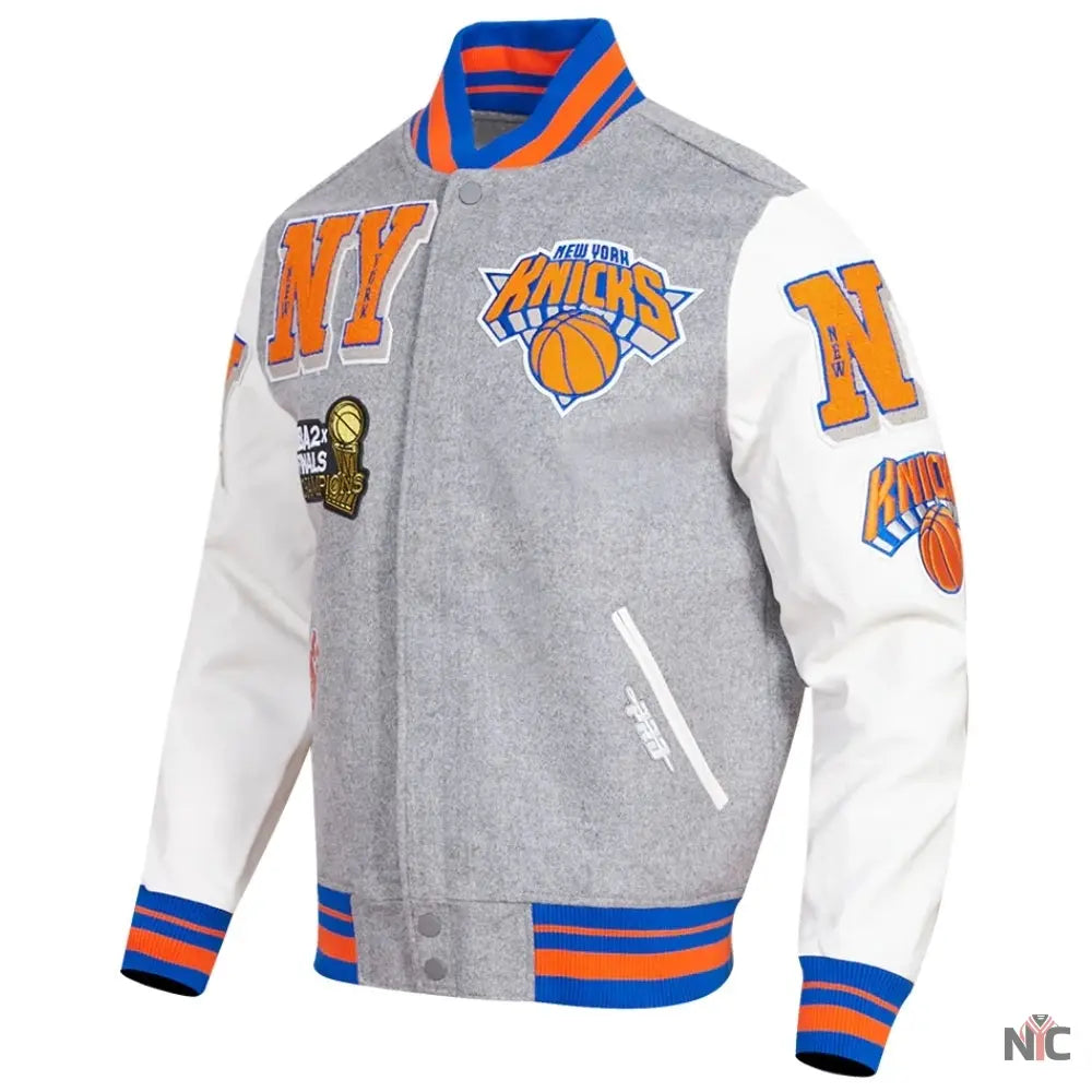 New York Knicks Mashup Varsity Jacket NYC Jackets