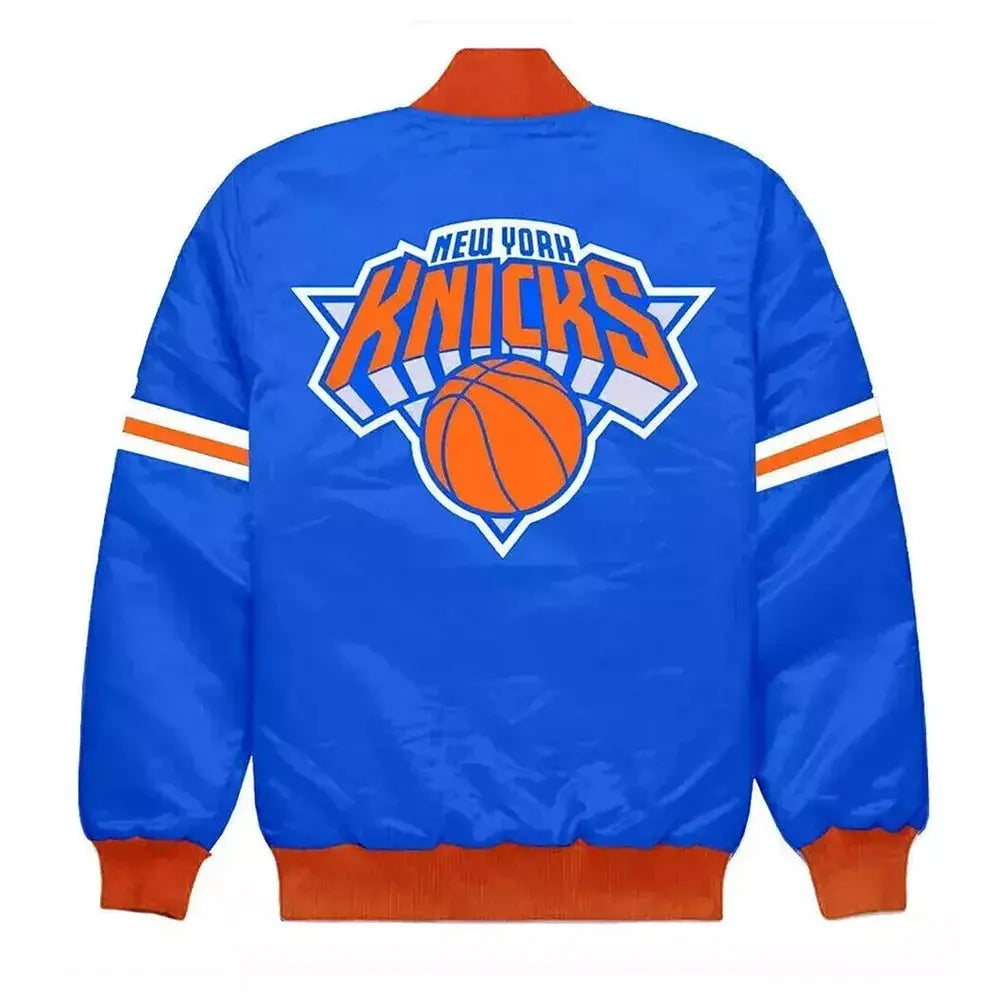 New York Knicks Striped Bomber Jacket NYC Jackets