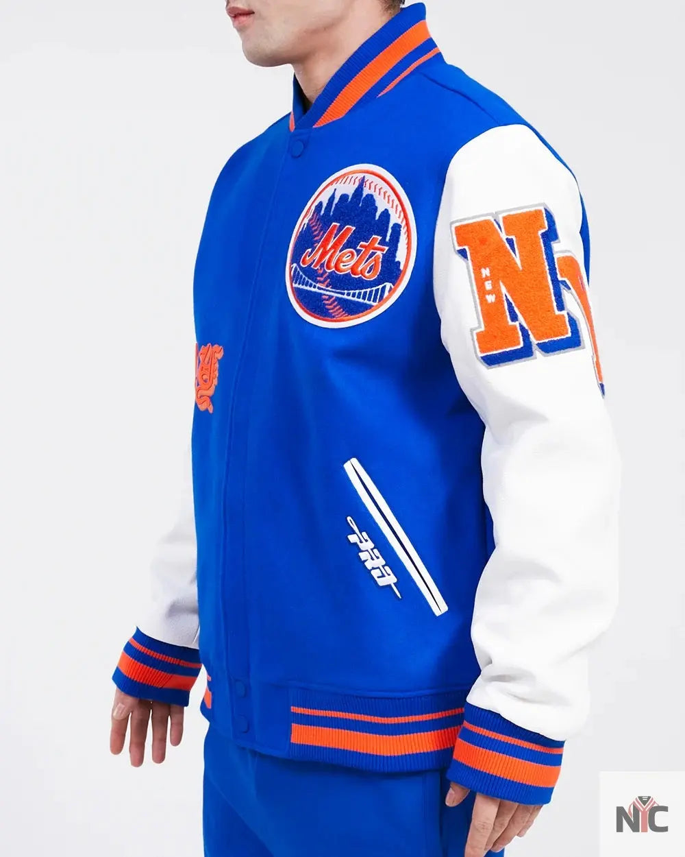 New York Mets Old English Varsity Jacket NYC Jackets