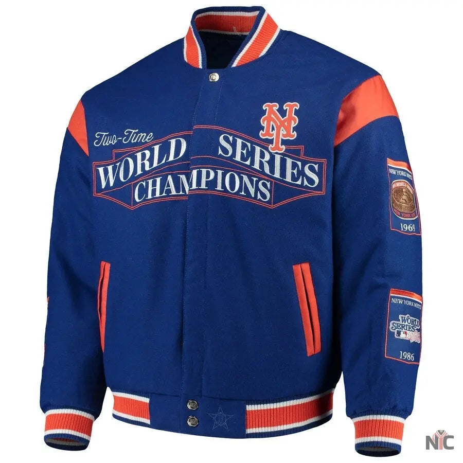 New York Mets World Series Champions Full-Snap Jacket NYC Jackets
