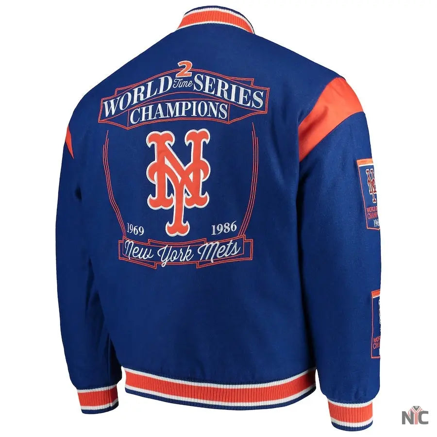 New York Mets World Series Champions Full-Snap Jacket NYC Jackets